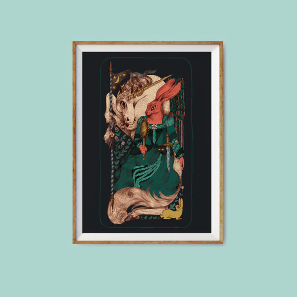 DAME À LA LICORNE - 21X29,7CM – Image 3