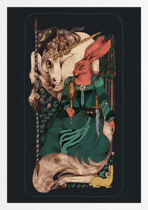 DAME À LA LICORNE - 21X29,7CM – Image 2