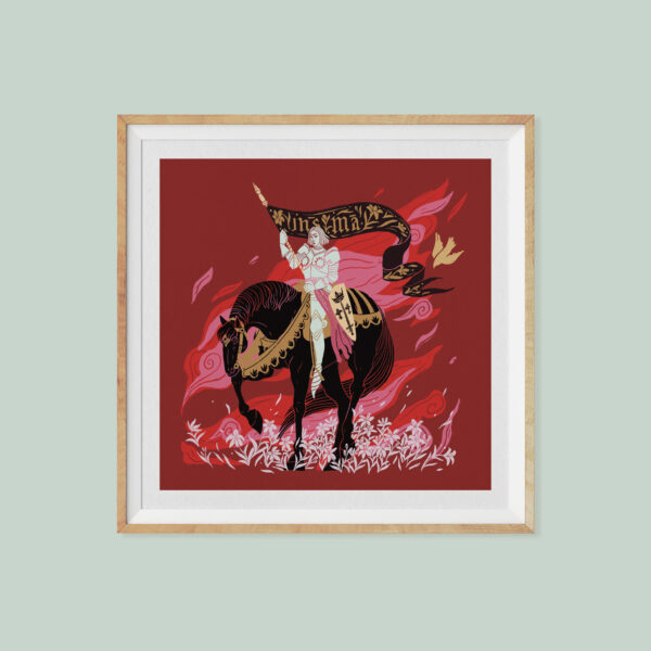 PACK JEANNE D'ARC / PRINT - 18x18CM + CARTE POSTALE - 10,5x14,8CM – Image 3