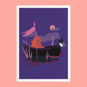 LA DAME DE SHALOTT - 21X29,7CM