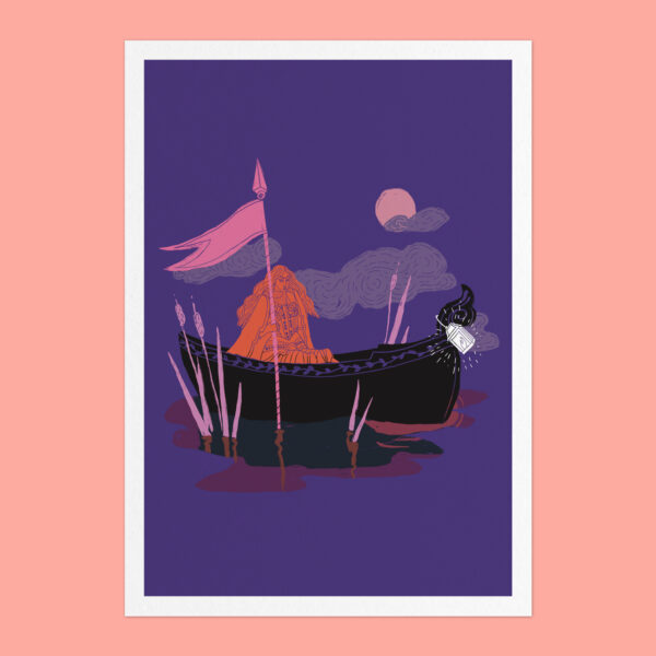LA DAME DE SHALOTT - 21X29,7CM